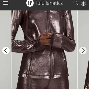 Lululemon  Hooded Define Jacket in Shine Radiate Foil Print- sold out in stores